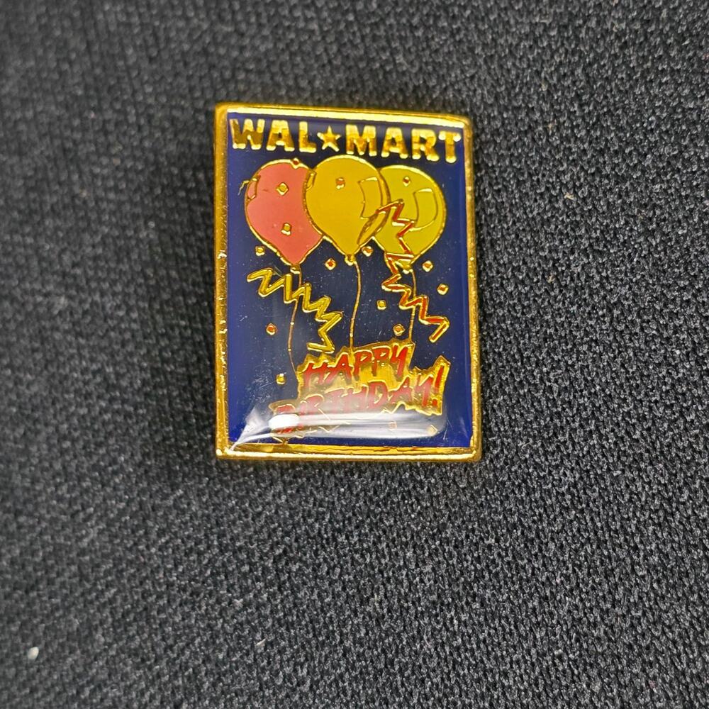 Walmart Happy Birthday Lapel Pin Hogeye Advertising Collectible